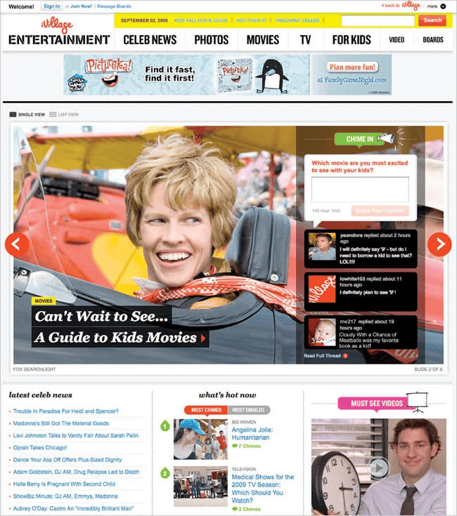 Community engagement dashboard